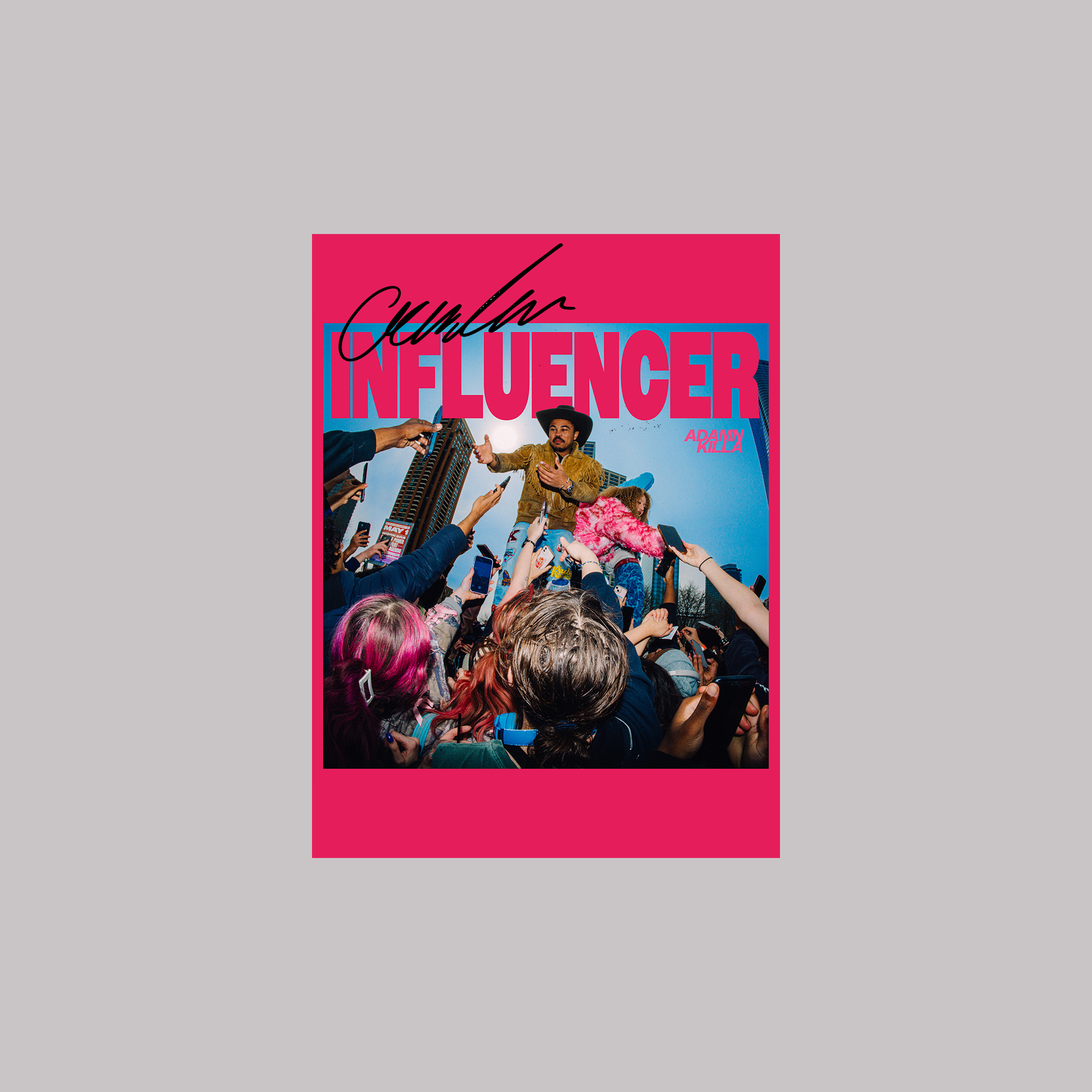 Influencer Cover Art Signed Poster
